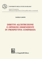Cover of Diritto all'istruzione e opinioni dissenzienti in prospettiva comparata