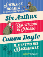 Cover of Sherlock Holmes investigatore privato-Uno studio in rosso-Il mastino dei Baskerville.