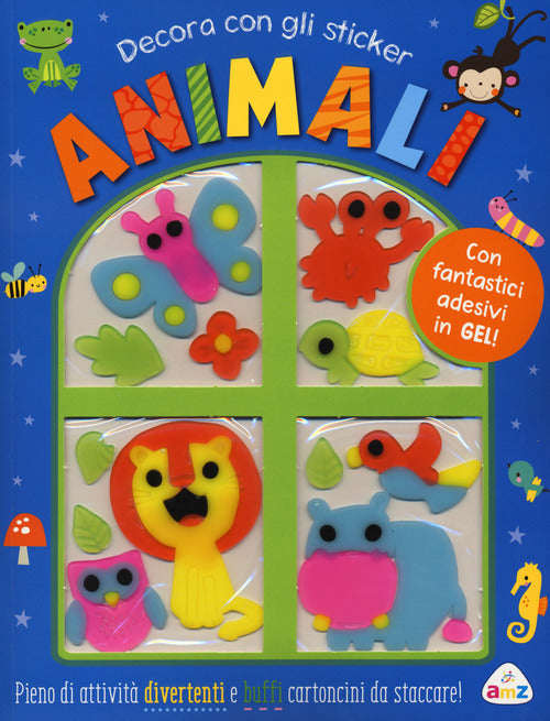 Cover of Animali. Decora con gli sticker