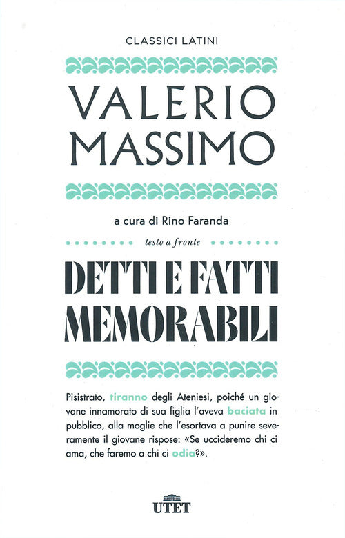 Cover of Detti e fatti memorabili