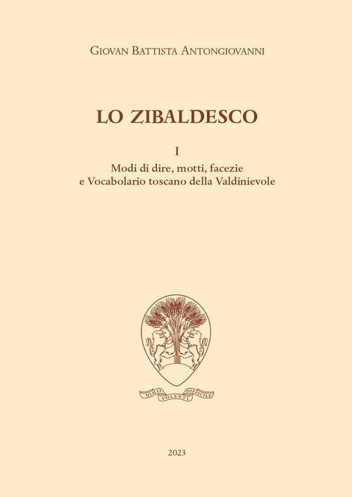 Cover of zibaldesco. Modi di dire, motti, facezie e Vocabolario toscano della Valdinievole