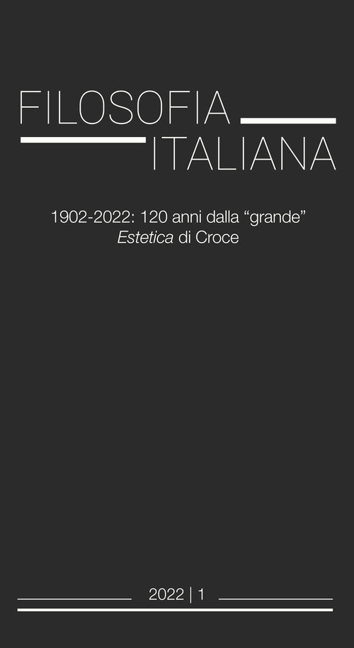 Cover of Filosofia italiana