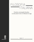 Cover of Filosofia italiana