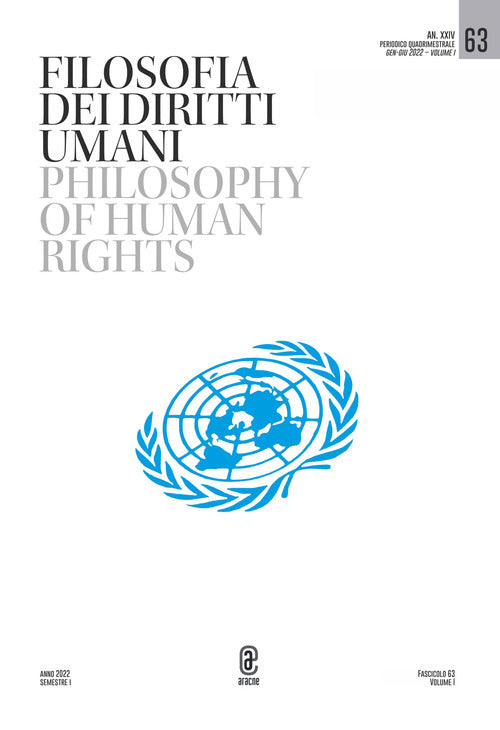 Cover of Filosofia dei diritti umani-Philosophy of human rights