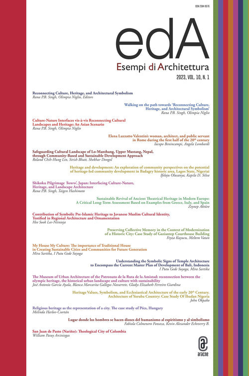 Cover of EDA. Esempi di architettura 2023. International journal of architecture and engineering