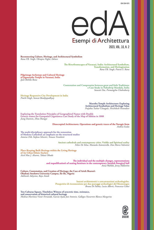 Cover of EDA. Esempi di architettura 2023. International journal of architecture and engineering