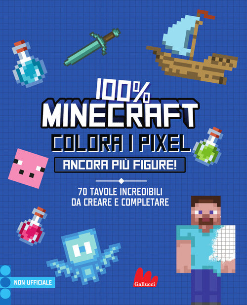 100% Minecraft. Colora i pixel. Ancora pi figure!