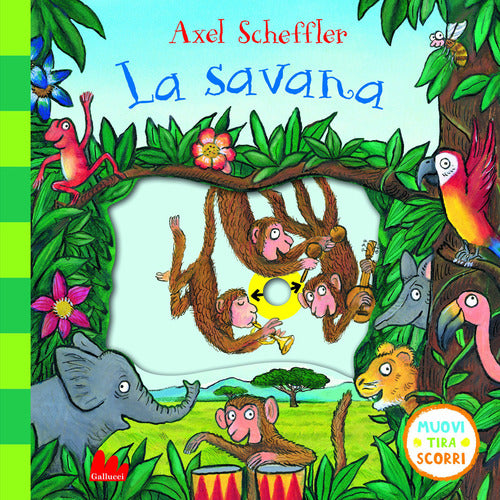 La savana. Muovi tira scorri