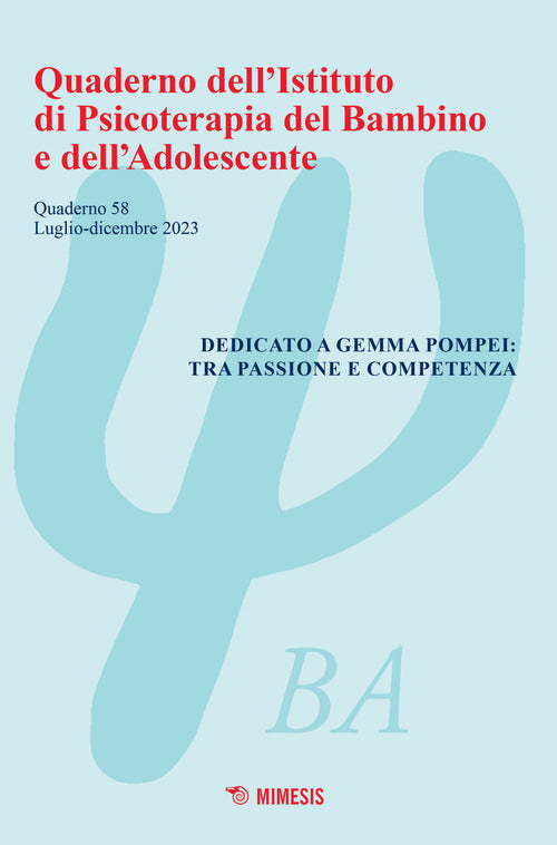 Cover of Quaderno dell'Istituto di psicoterapia del bambino e dell'adolescente