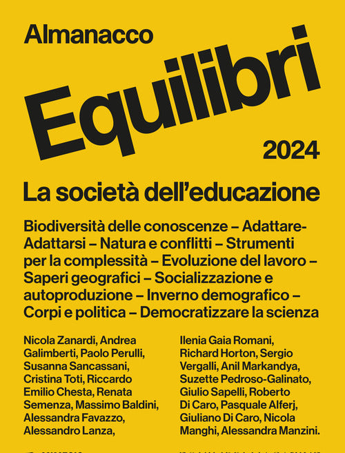 Almanacco equilibri 2024. La societ dell'educazione