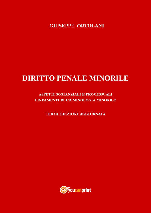 Cover of Diritto penale minorile. Aspetti sostanziali e processuali e lineamenti di criminologia minorile