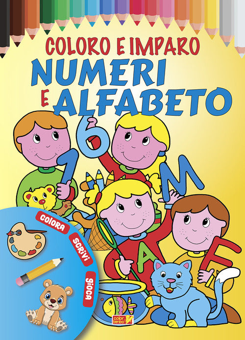 Cover of Coloro e imparo numeri e alfabeto