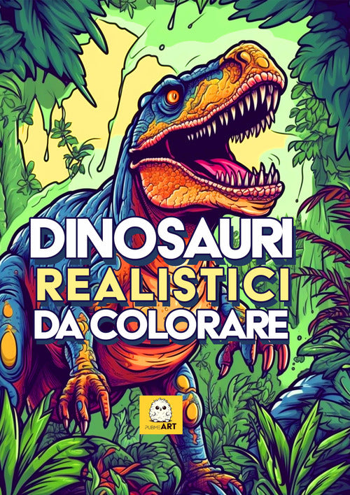 Cover of Dinosauri realistici da colorare