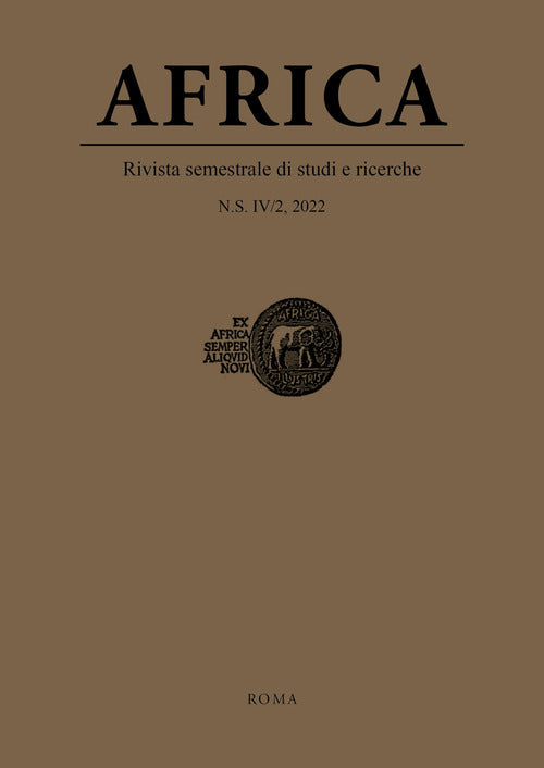 Cover of Africa. Rivista semestrale di studi e ricerche. Nuova serie. Ediz. italiana e inglese