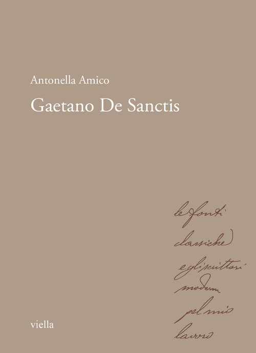 Cover of Gaetano De Sanctis