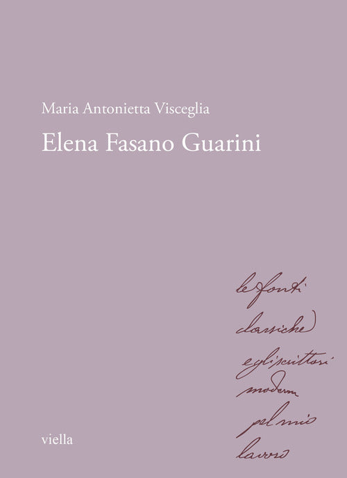 Cover of Elena Fasano Guarini