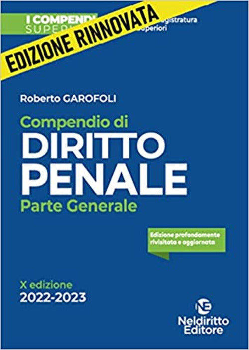 Cover of Compendio di diritto penale. Parte generale