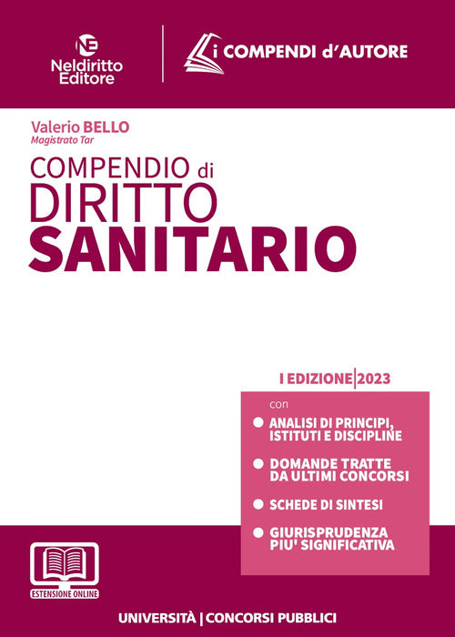 Cover of Compendio di diritto sanitario