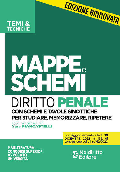 Cover of Mappe e schemi di diritto penale