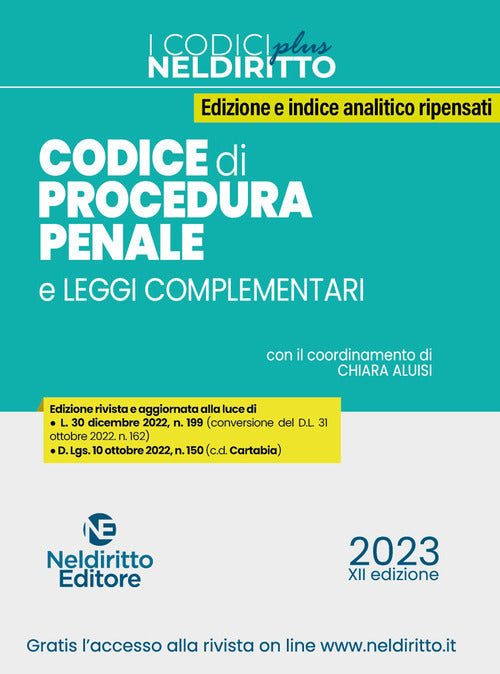 Cover of Codice di procedura penale e leggi complementari