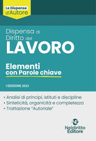 Cover of Dispensa di diritto del lavoro. Elementi con parole chiave