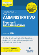 Cover of Dispensa di diritto amministrativo. Elementi con parole chiave