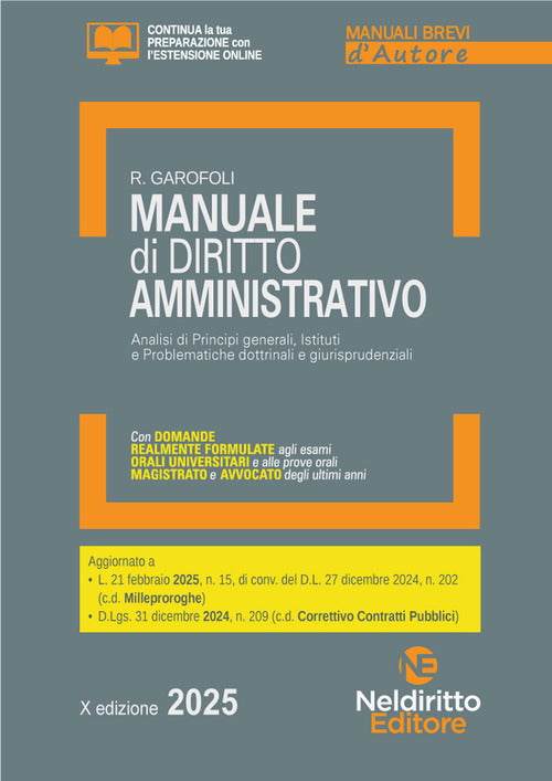 Manuale di diritto amministrativo