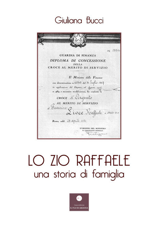 Cover of zio Raffaele. Una storia di famiglia