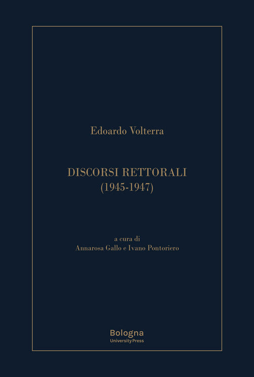 Cover of Discorsi rettorali (1945-1947)