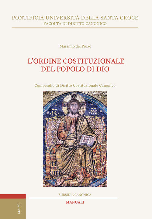Cover of ordine costituzionale del popolo di Dio. Compendio di diritto costituzionale canonico