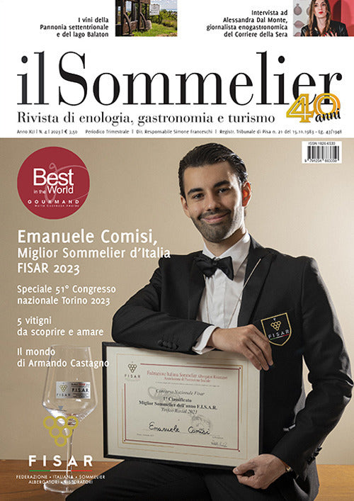 Cover of sommelier. Rivista di enologia, gastronomia e turismo