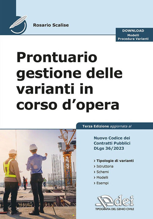Cover of Prontuario gestione delle varianti in corso d'opera