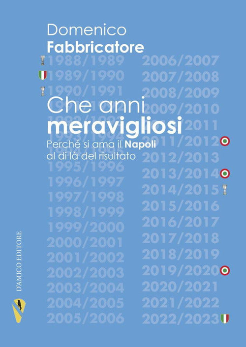 Cover of Che anni meravigliosi. Perché si ama il Napoli al di là del risultato