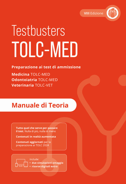 Cover of TOLC-MED. Test Medicina 2024/2025. Preparazione ai test di ammissione. Medicina, odontoiatria e veterinaria. Manuale di teoria