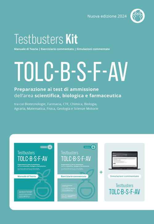 Testbusters TOLC B-S-F-AV. Preparazione ai test di ammissione dell'area scientifica, biologica e farmaceutica. Kit