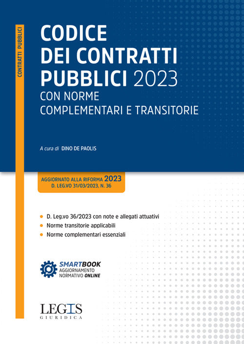 Cover of Codice dei contratti pubblici 2023 con norme complementari e transitorie