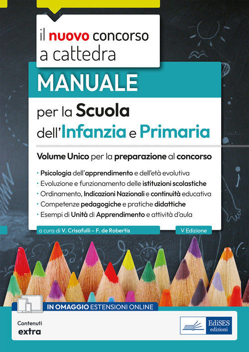 Cover of Volume unico per la scuola dell'infanzia e primaria 2023-2024. Manuale per la preparazione alle prove del concorso e per l'esercizio della professione