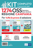 Kit concorso 1274 posti OSS Regione Campania. Manuale, test, guida OSS, video-corso, software