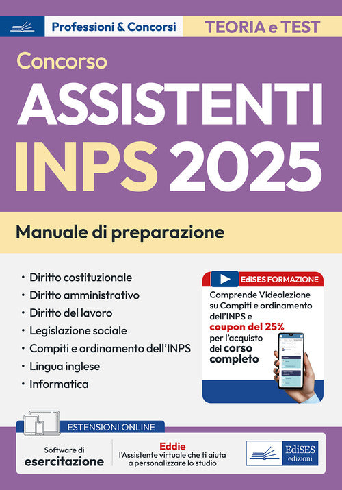Concorso assistenti INPS 2025. Manuale per la preparazione
