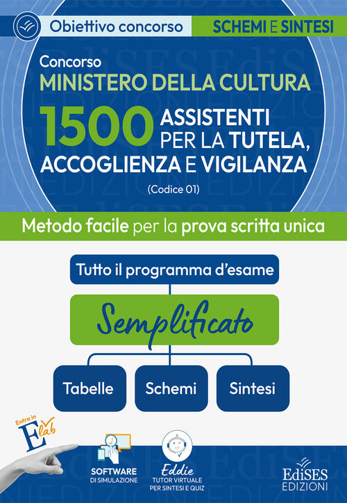 Concorso MIC. 1500 Assistenti per la tutela, accoglienza e vigilanza. Metodo facile per la prova scritta unica