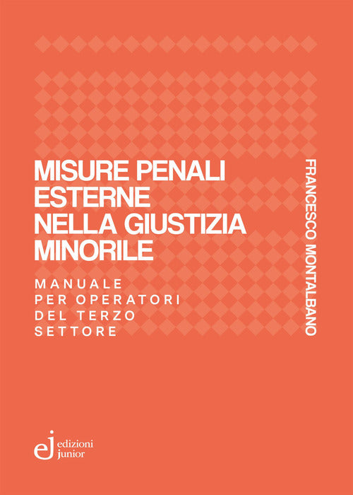Misure penali esterne nella giustizia minorile. Manuale per operatori del terzo settore