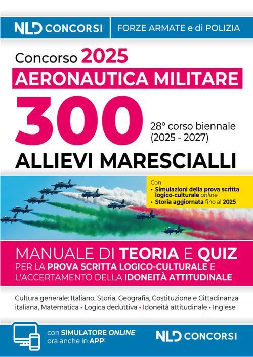 Concorso pubblico 300 allievi marescialli dell'aeronautica militare 2025 (28 corso biennale)