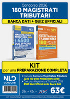 Kit concorso 180 Magistrati Tributari 4500 quiz ufficiali della banca dati + Manuale Metodo Banca Dati per la prova preselettiva
