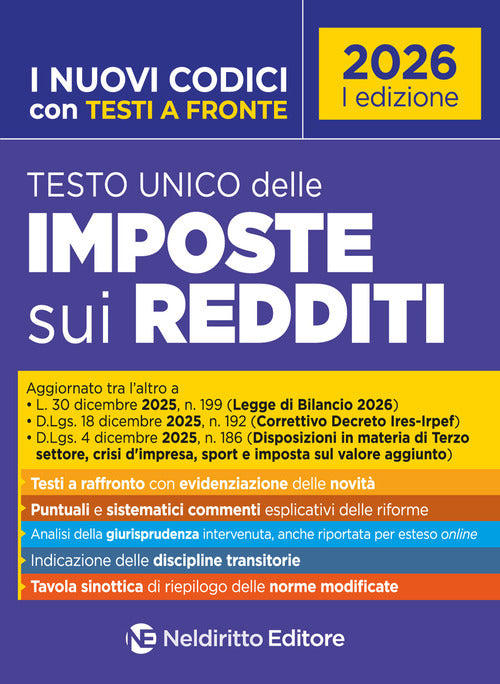 Testo unico delle Imposte sui redditi e sulle persone fisiche commentato con testi a fronte