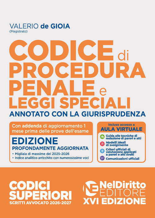 Codice di Procedura Penale annotato con la giurisprudenza per l'esame di Avvocato 2026-2027