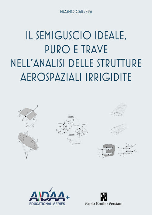 Cover of semiguscio ideale, puro e trave nell'analisi delle strutture aerospaziali irrigidite