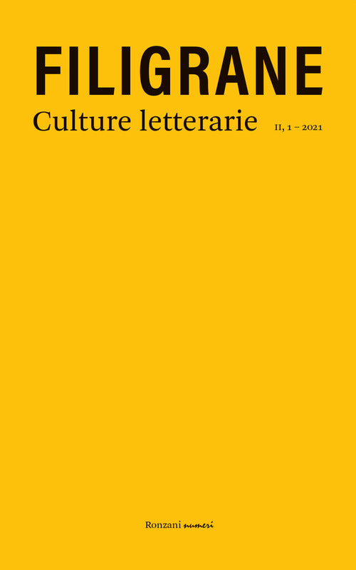 Cover of Filigrane. Culture letterarie