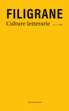 Cover of Filigrane. Culture letterarie