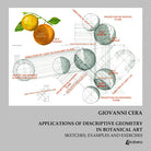 Cover of Applications of descriptive geometry in botanical art. Sketches, examples and exercises