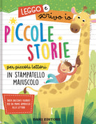 Cover of Piccole storie per piccoli lettori in stampatello maiuscolo. Leggo e scrivo io